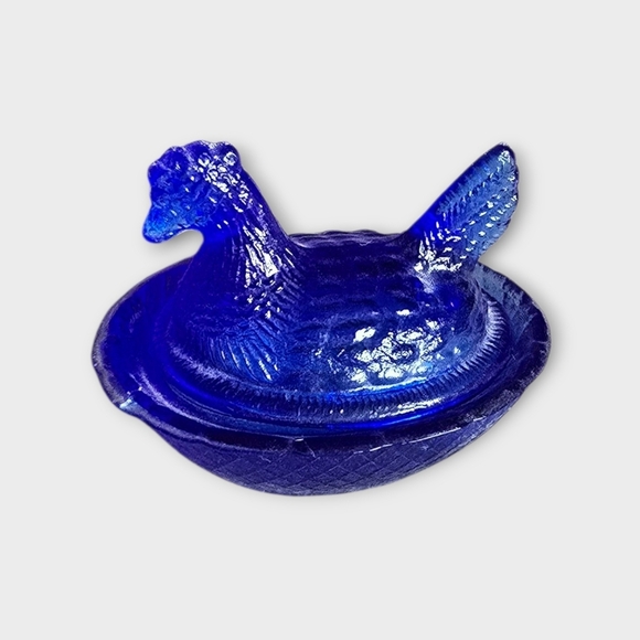 Other - Mini Cobalt Blue Hen On Nest